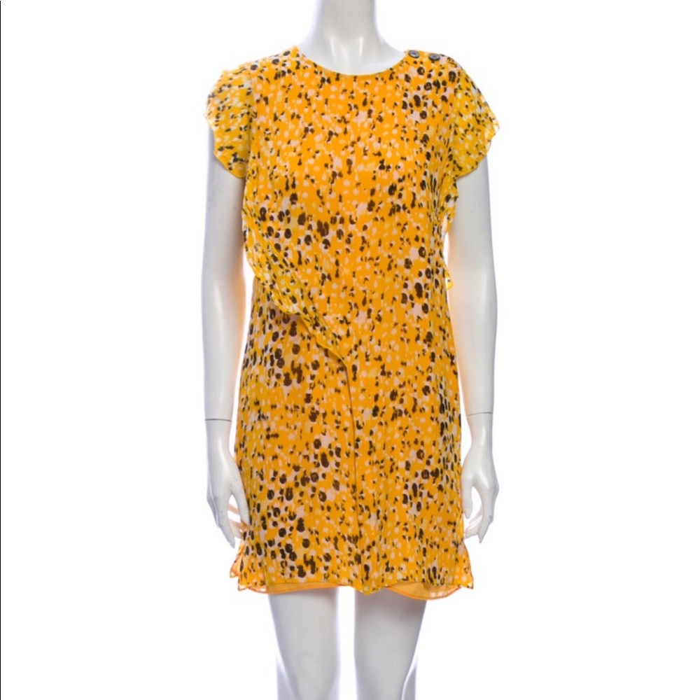 10 Crosby Derek Lam yellow printed dress